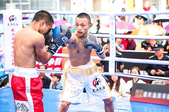 今（20）日，重庆市第一届“拳民英雄”争霸赛在沙坪坝区开打。组委会供图.jpg