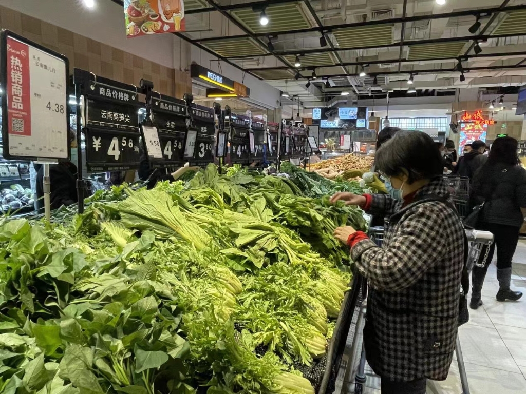 永辉超市日均供应蔬菜800吨 市商务委供图 华龙网-新重庆客户端 发
