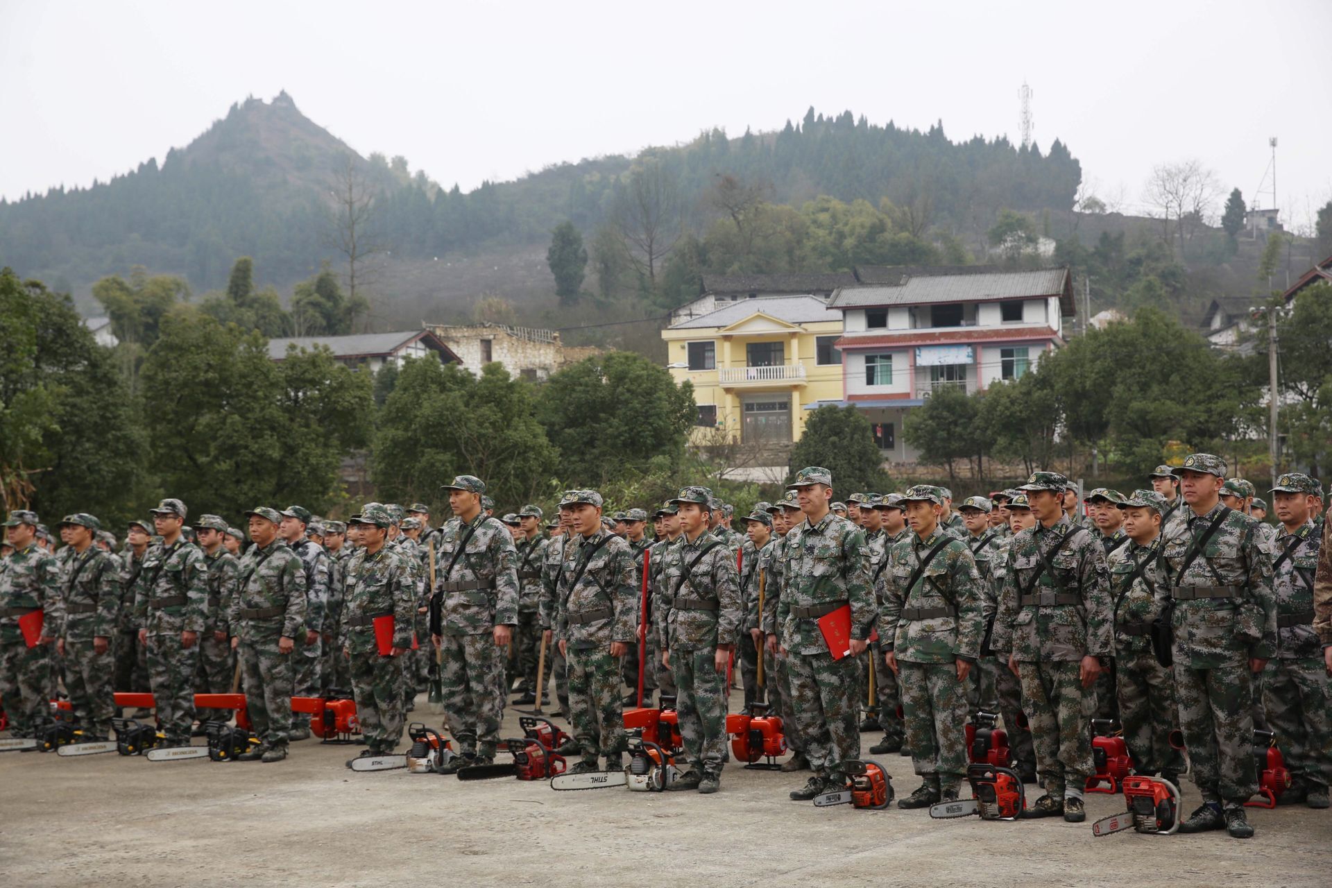 渝北区举行2019年度民兵军事训练开训动员大会