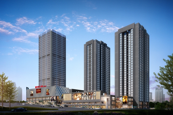 超高层地标建筑投用在即 江津滨江新城城市品质升级