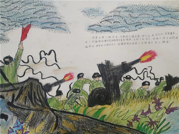 组图学党史画出来铜梁青年学子用画笔绘英雄